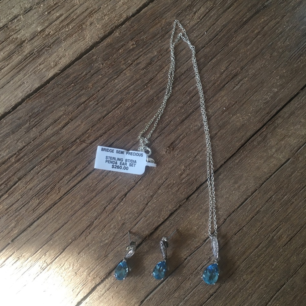 Sterling Silver and Diamond Set